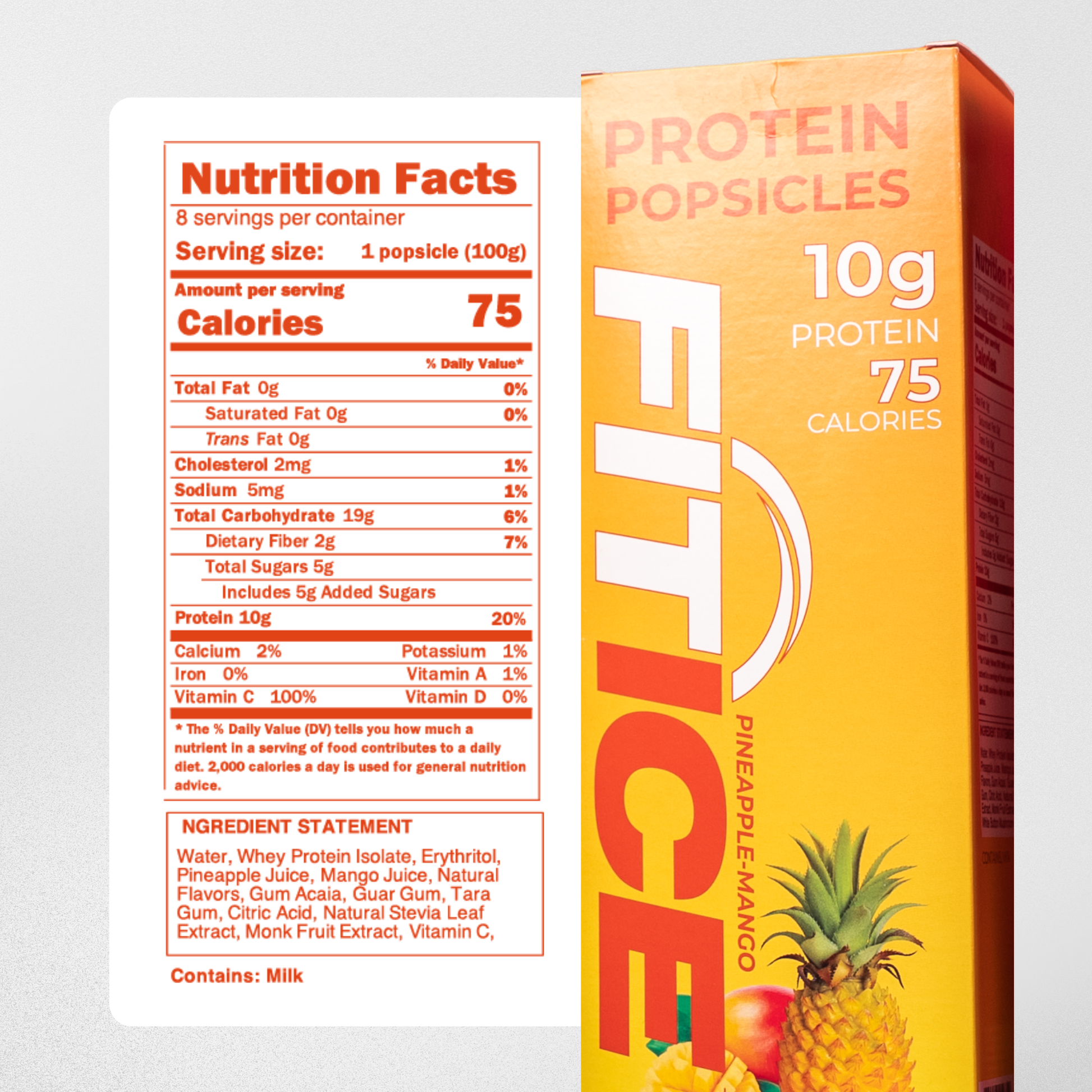 Fit Ice Protein Popsicles